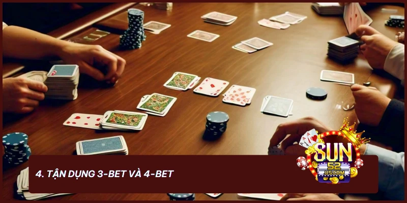 7 Mẹo Chơi Poker Chuyên Nghiệp, Tăng Tỷ Lệ Thắng Liên Tục 3 Tận dụng 3-bet và 4-bet là bí quyết gây áp lực và kiểm soát ván bài